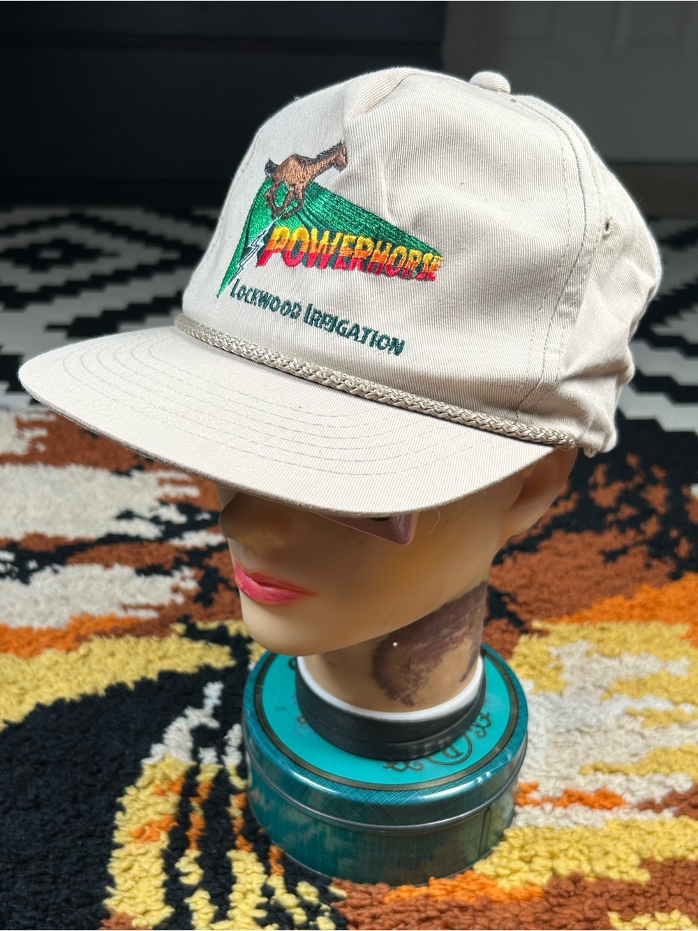 Rad af, VINTAGE, Powerhorse snapback hat!!